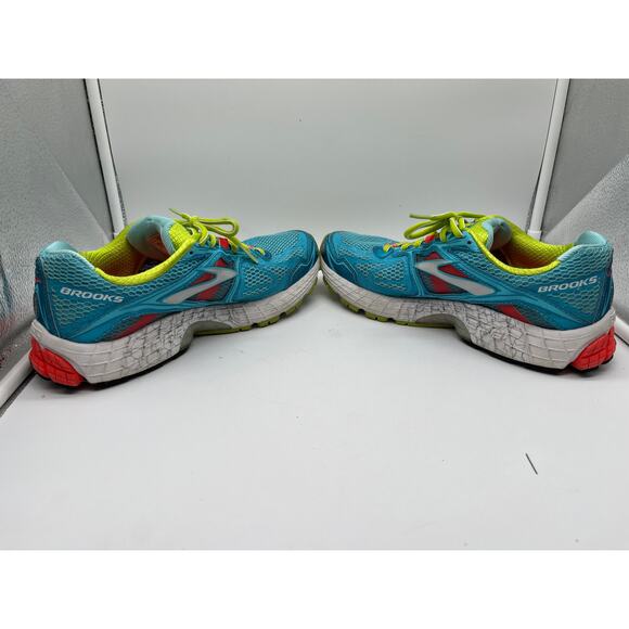 Brooks Ravenna 5 White Neon Pink Blue Running Walking Athletic Shoes Womens 9.5 - Picture 4 of 7